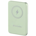 Verbatim Powerbank indukcyjny `n` Go 15W10000mAh Wireless Magnetic zielony/green 32246